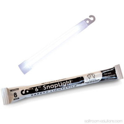 Cyalume SnapLight White Glow Sticks, 6 Industrial Grade, Ultra-Bright Light Sticks with 12-Hour Duration, 10-Pack 557262702